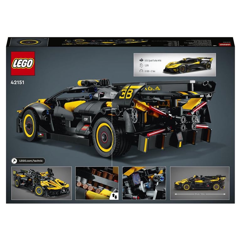 LEGO® Technic 42151 : La Voiture de Course Bugatti à Construire - Neuf