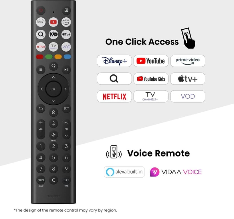Hisense 50E8Q 50" 127 cm ULED TV Mini LED 4K - vue 3