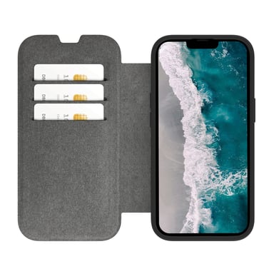 dbramante1928 Helsinki MagSafe coque de protection pour téléphones portables 15,5 cm (6.1'') Folio Noir, Transparent Apple (brand) iPhone 14