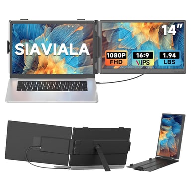 Siaviala KX2 2026 Nuova Estensione dello Schermo da 14'' per Computer Portatile, Espansore dello Schermo per Computer Portatili da 13 a 17.3 Pollici