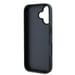 Custodia Karl Lagerfeld per iPhone 16 6.1'' nero Custodia rigida Monogramma Karl&Choupette Head Pin