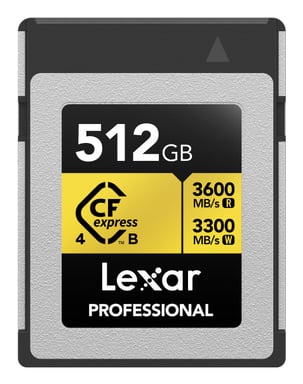 Lexar LCXEXP4512G-RNENG mémoire flash 512 Go CFexpress Type B - Neuf
