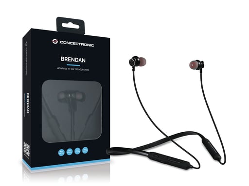 Conceptronic BRENDAN01B écouteur/casque Sans fil Ecouteurs Appels/Musique Bluetooth Noir