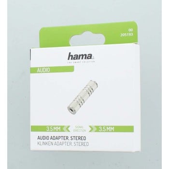 Hama 00205193 cavo con cambio di genere 3,5 mm 3,5 mm Argento