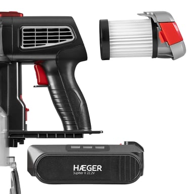 Haeger Jupiter II Batterie Sec Sans sac Noir