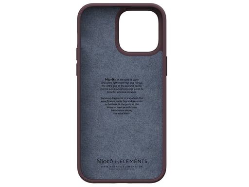 Njord byELEMENTS Genuine Leather coque de protection pour téléphones portables 17 cm (6.7'') Housse Marron Apple (brand) iPhone 14 Pro Max