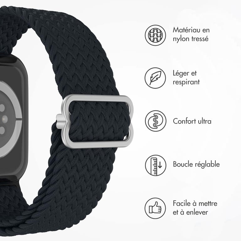 Bracelet Apple Watch 49mm Nylon tissé - vue 10