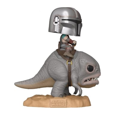 Figurine Funko Pop! Deluxe Mandalorian The Mandalorian on Blurrg
