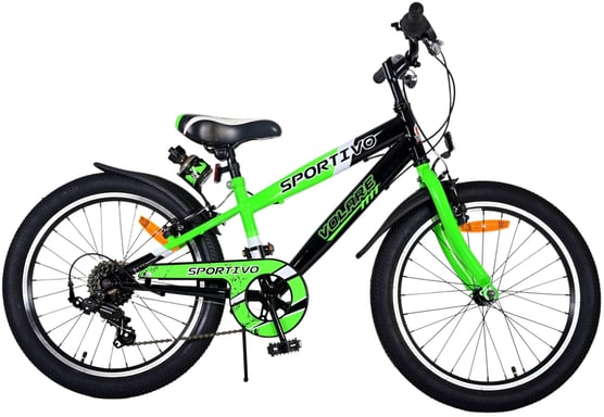 Volare 22116 City Bike Nero, Verde 20 '' bici