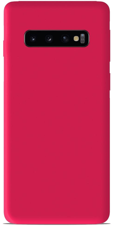 Coque silicone unie compatible Mat Rose Samsung Galaxy S10 Plus