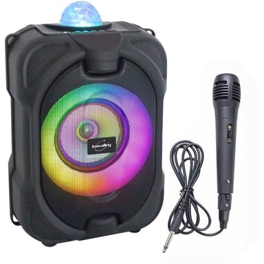 Sistema di altoparlanti karaoke Bluetooth - INOVALLEY - DANCE CUBE 44 - 150W - Microfono a filo