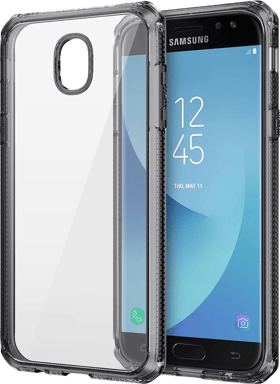 Coque rigide Itskins transparente et contour gris pour Samsung Galaxy J5 2017