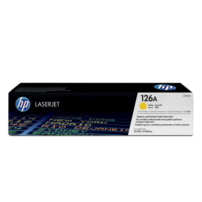 HP 126A Cartouche de Toner jaune authentique (CE312A) pour HP LaserJet CP1025/LaserJet 100 MFP M175/ - Neuf