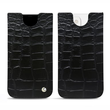 Pochette cuir Apple iPhone 13 mini - Pochette - Noir - Cuirs spéciaux