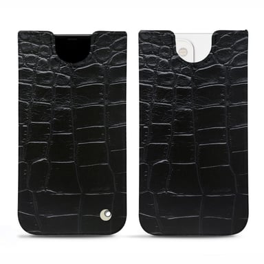 Apple iPhone 13 mini Funda de piel - Funda - Negro - Cueros especiales