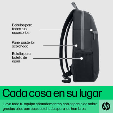 HP Mochila para ordenador portátil de 15,6 pulgadas