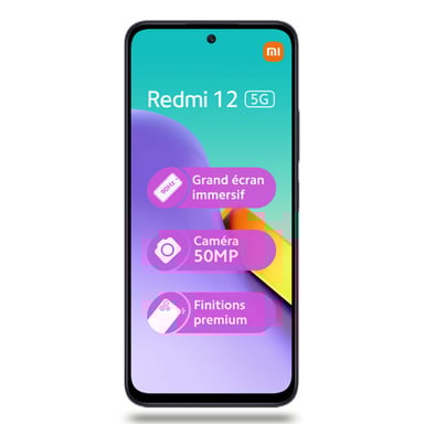 Redmi 12 (5G) 128 GB, nero