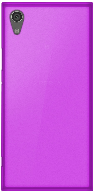 Coque silicone unie compatible Givré Violet Sony Xperia XA1