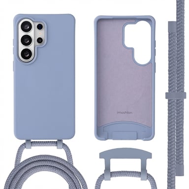 imoshion Coque arrière Color avec cordon amovible et MagSafe pour Samsung Galaxy S26 Ultra - Ash Blue