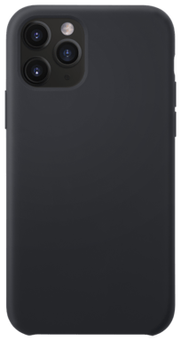 Custodia in morbido gel di silicone per iPhone 11 Pro, nero satinato