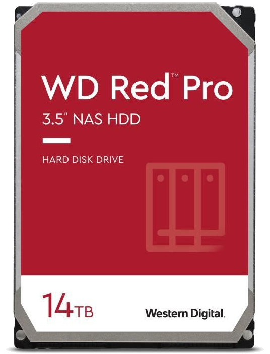 WD Red? Pro - Disque dur Interne NAS - 14To - 7200 tr/min - 3.5 (WD141KFGX)