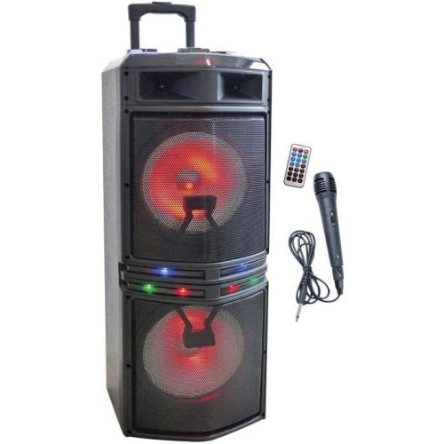 INOVALLEY MS01XXL Enceinte Karaoke Trolley - bluetooth - 800W - La