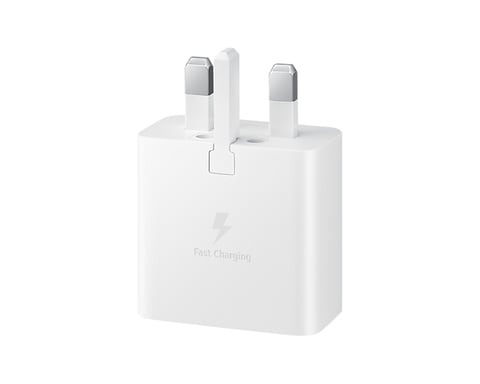 Samsung 15W PD Power Adapter (USB-C) (without Cable) Smartphone Blanc Intérieure