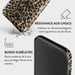 Burga Tapa trasera para iPhone 12 Tough Motifs Player Léopard