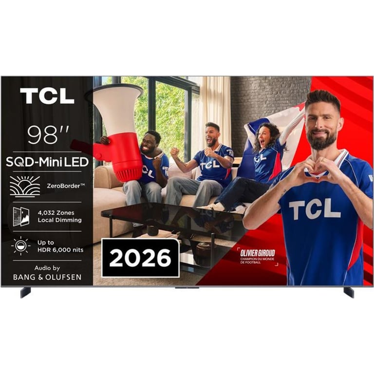 TV LED Tcl SQD Mini LED 98C89L 249 cm 2026 - vue 4