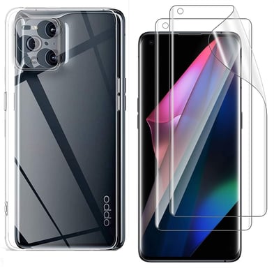 OPPO Find X3 Pro 5G coque tpu transparente et protection écran