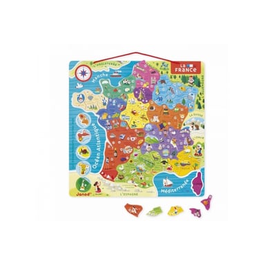 Francia Puzzle magnético educativo - 93 piezas para niños