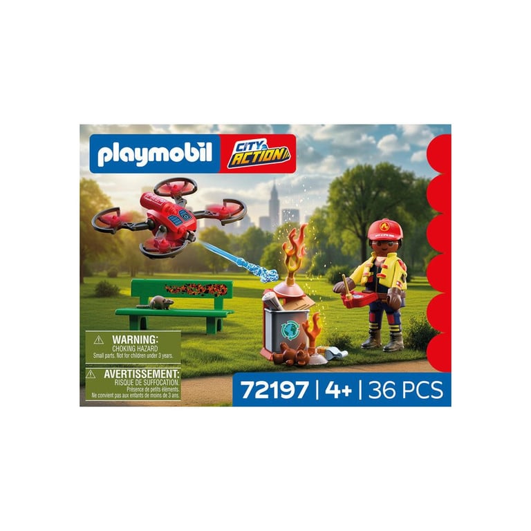 Playmobil City Action 72197 Drone d'extinction des pompiers - vue 5