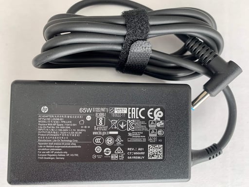 HP - Chargeur 65W 19.5V 3.33A, avec Blue Tip, Original - L25298-002