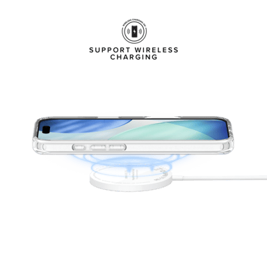 Coque hybride invisible fabriquée à  83 % de plastique recyclé pour Apple iPhone 17, transparente