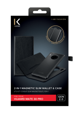 Custodia magnetica sottile GEN 2.0 2-in-1 e guscio per Huawei Mate30 Pro, nero