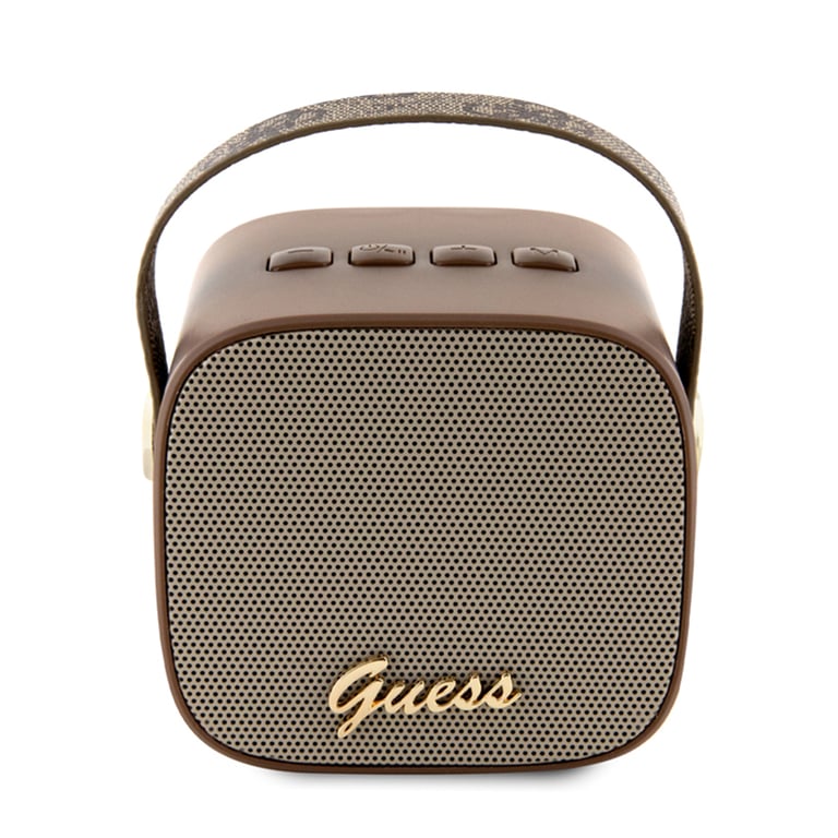 Enceinte Bluetooth 5.3 Compacte avec Sangle de Transport en Cuir Motif 4G Guess - vue 3