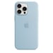 Apple Coque en silicone avec MagSafe pour iPhone 15 Pro Max - Bleu clair Apple iPhone 15 Pro Max