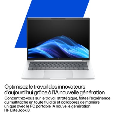 HP EliteBook 8 G1a 13 pollici Notebook Next Gen AI PC Wolf Pro Security Edition Copilot+ PC AMD Ryzen AI 7 Laptop 32 GB LPDDR5x-SDRAM 1 TB SSD Wi-Fi 7 (802.11be) Windows 11 Pro