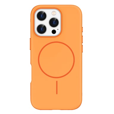 imoshion Coque arrière Color avec Thin MagSafe Ring pour Apple iPhone 16 Pro - Orange