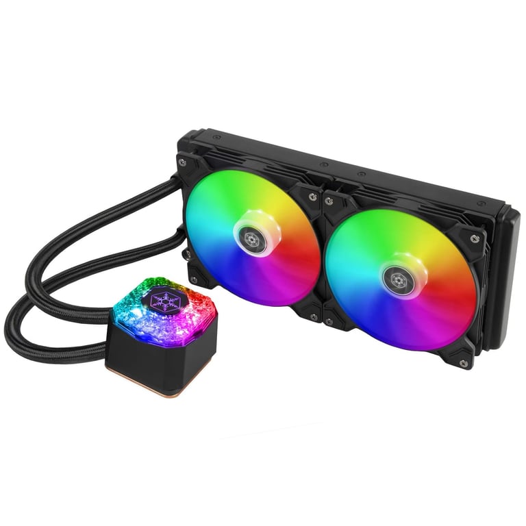 SilverStone SST IG280 ARGB Watercooling AIO pour Ryzen Threadripper — plaque cuivre ventilateur 11 pales RVB adressable