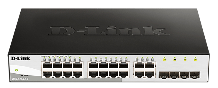 D Link DGS 1210 16 commutateur réseau Géré L2 Gigabit Ethernet 101001000 1U Neuf