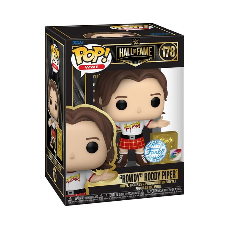 Figurine Funko Pop! Funko Rowdy Roddy Piper HoF Exclusive 9 cm Multicolore - Neuf