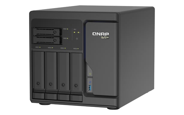QNAP TS-h686 NAS Tower Intel® Xeon® D D-1602 8 Go DDR4 0 To QuTS hero Noir