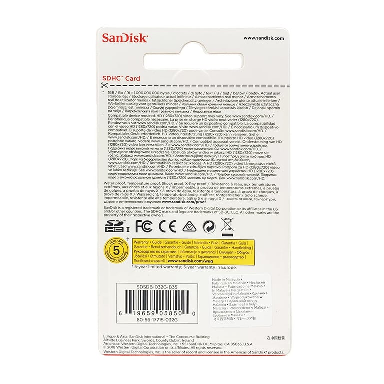 SanDisk SDSDB 032G B35 mémoire flash SDHC Neuf - vue 3