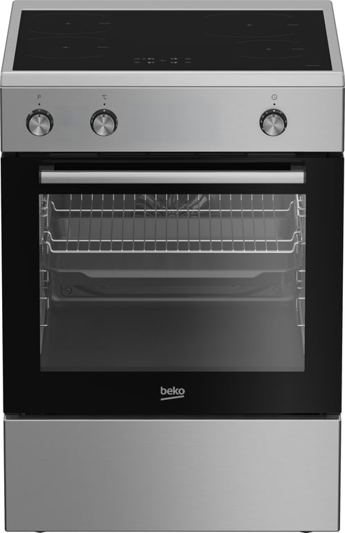 Beko FBE69100X Cuisinière A Electrique Plaque avec zone à induction Acier inoxydable Neuf