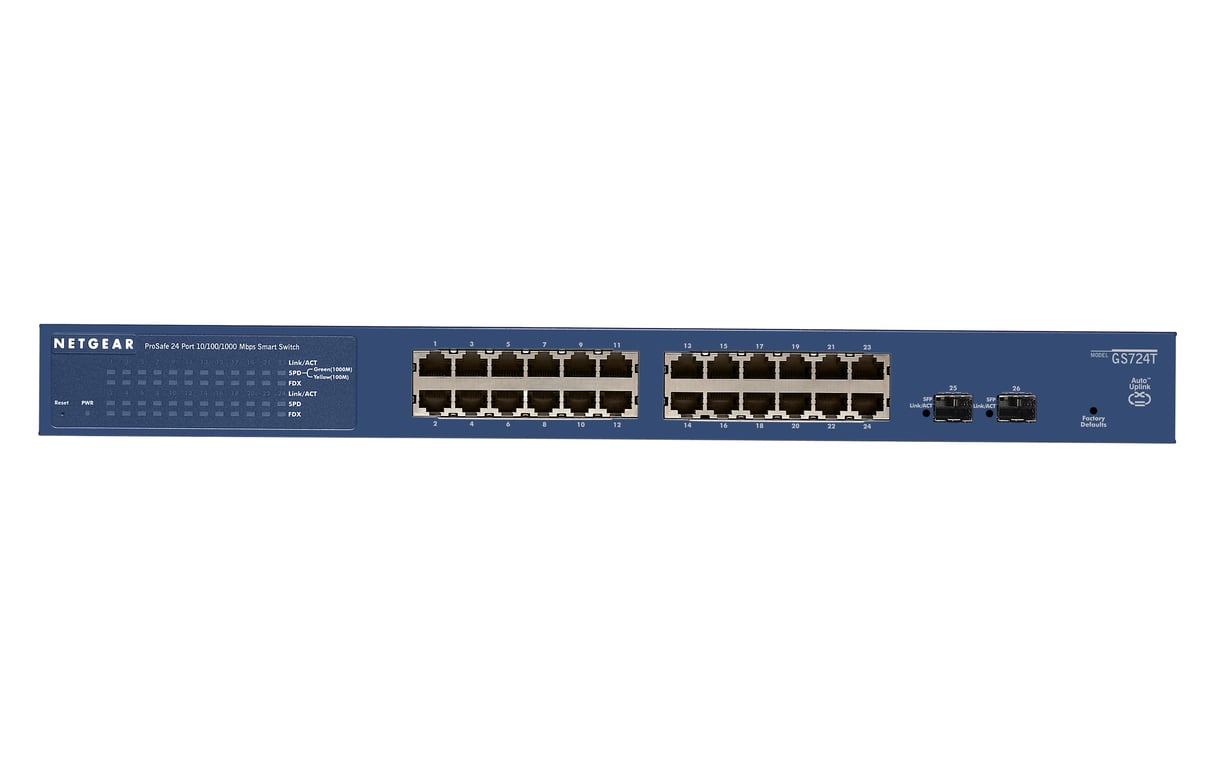 NETGEAR ProSAFE GS724Tv4 Géré L3 Gigabit Ethernet 101001000 Neuf