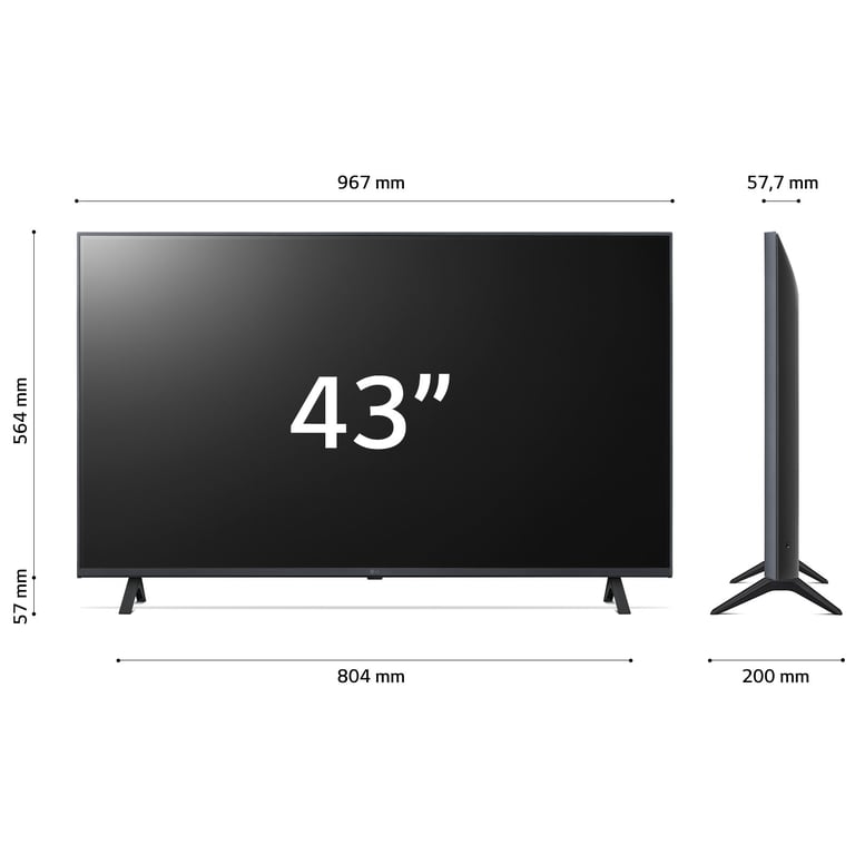 LG 43 TV LED - vue 3