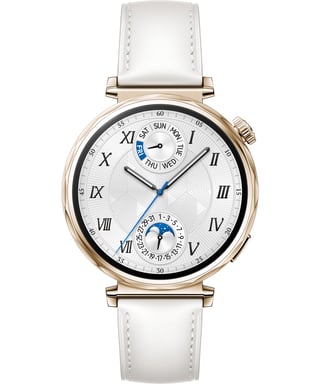 WATCH GT 5, Boitier de 41mm doré avec Bracelet Blanc