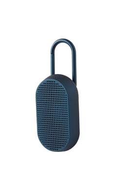 LEXON - Sistema di altoparlanti Bluetooth con moschettone - MINO T (BLU SCURO)