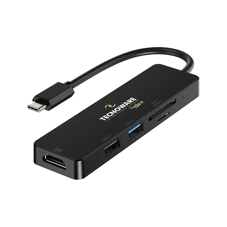 Tecnoware FHUB17693 station d'accueil USB 3.2 Gen 1 3.1 Gen 1 Type C Neuf